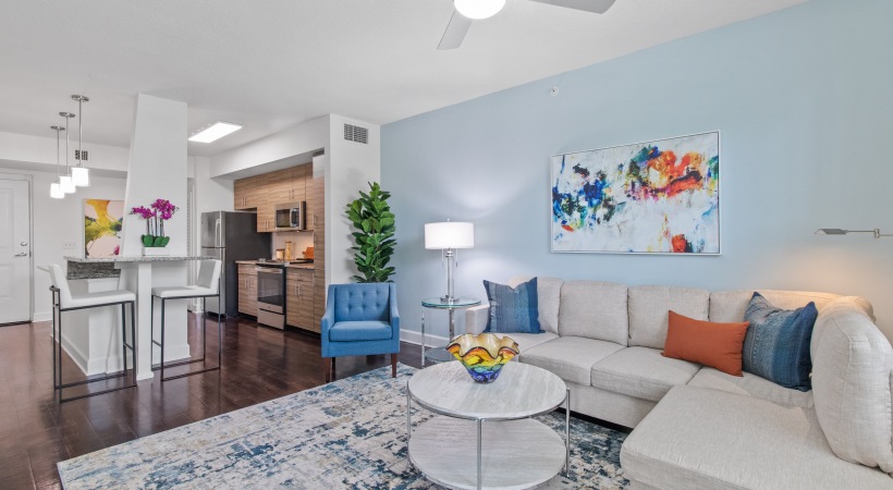 living and dining area